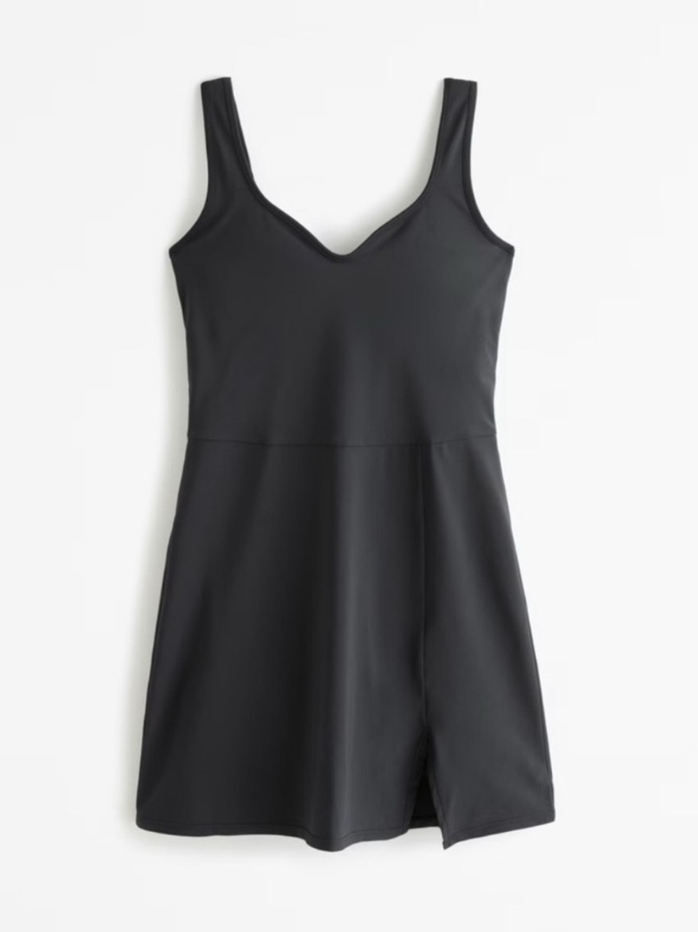 NWT Abercrombie YPB Black Sweetheart Active Dress Built-In Shorts Small Tall - Picture 3 of 13